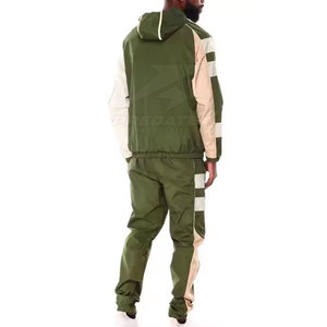 Traje cortavientos para hombre con logotipo personalizado último diseño de fabricante pakistaní a la venta traje cortavientos para hombre de Color sólido - Product Image 2