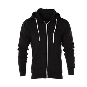 Sweats à capuche pour hommes de luxe en gros, couleurs personnalisées, tissu en molleton 100% coton, fermeture éclair noire, toutes les tailles disponibles, utilisation hivernale - Product Image 1