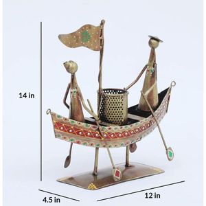 ขาตั้งปากกาโลหะเรือทาสีด้วยมือหลากสีสำหรับตกแต่งบ้าน - Product Image 5