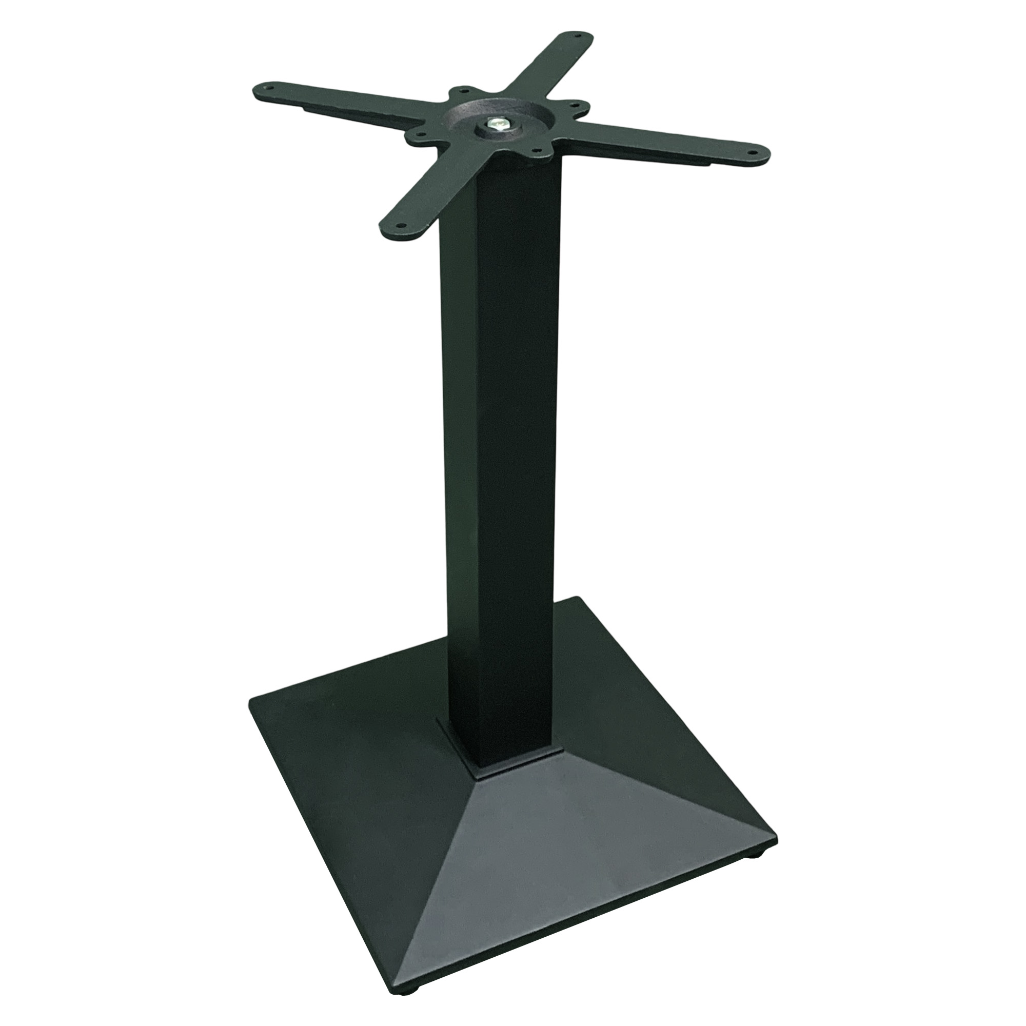 Pirámide de Hierro Negro (41x41 cm, Tubular 8x8 cm, Altura 75 cm)