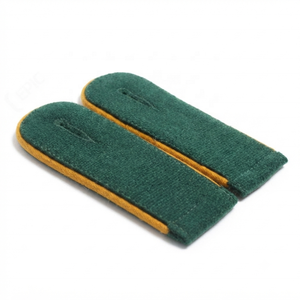 Épaulette entièrement personnalisée vert bouteille avec passepoil orange pour uniforme d'officier - Product Image 2