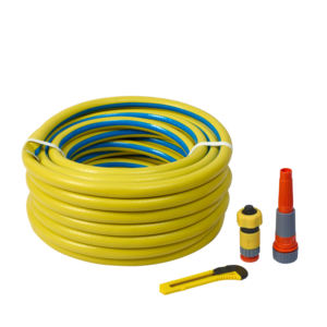 Geat Selling 3/4\" PVC Garden Water <b>Hose</b> <b>Pipe</b> Set Light Maneuverable Flexible PE & Steel Connector Irrigation From Ukraine - Product Image 1