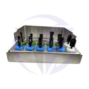 Kit de 12 Piezas de Brocas Cónicas Negras para Implantes Dentales, Herramientas Manuales de Precisión para Colocación de Fresas Óseas con Tope de Profundidad, Instrumentos Wenquar en Venta - Product Image 1