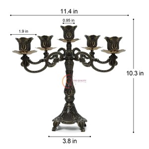 Metal Lantern Home Decor Candle Jars Superior Quality Unique Design Wedding Decorative Lantern Large Candelabra At Good Price - Product Image 3
