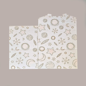 5pcs Graphic Paper <b>White</b> 330x250H390mm Gift <b>Box</b> for Panettone Holder Bottle Briefcase Christmas Holiday Supplies - Product Image 2