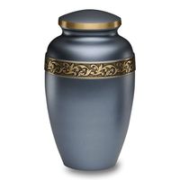 Urnas de Cremación de Latón Modernas Art Deco Hechas a Mano y Personalizadas con Capacidad de 1-2L para Cenizas Humanas, Urnas Funerarias Conmemorativas con Esmalte Agrietado