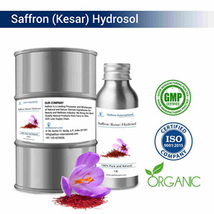 Hydrolat de safran liquide, complément de soin pour la peau, fabriqué à partir de fleurs fraîches (Kesar) - Product Image 1
