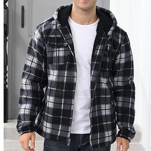 Premium Quality Winter Flannel Hoodies Pakistan Made Wholesale Eco-Friendly Quick Dry Men's Comfortable Wears - Product Image 4