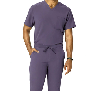 Uniforme Médico para Hombre, Uniforme de Enfermería, Fabricante Médico al por Mayor, Directo de Fábrica, Trajes Médicos de Manga Corta, Tela Tejida con Diseño Impreso - Product Image 2