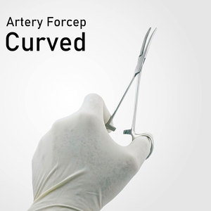 Instruments chirurgicaux médicaux vente en gros Pince hémostatique manuelle courbée pour artères Pince pour moustiques Pince pour artères - Product Image 2