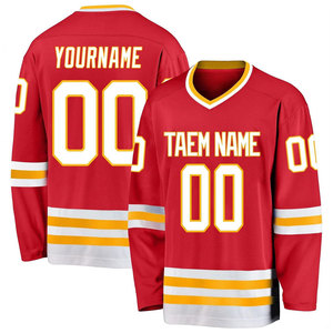 Camisetas de Hockey sobre Hielo Sublimadas Personalizadas de la Mejor Calidad, Servicio OEM, Talla Personalizada, MOQ Bajo, Envío a Todo el Mundo, Precio Directo de Fábrica - Product Image 4