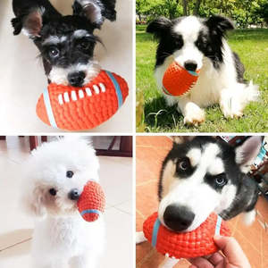 Juguete de Lujo para Perros, Pelota de Goma con Sonido para Jugar y Limpiar los Dientes, para Perros y Gatos - Product Image 2