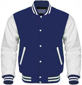 Vente en gros de vestes Versity College pour hommes vestes universitaires vierges veste universitaire Letterman unie avec logo personnalisé pour hommes - Product Image 3
