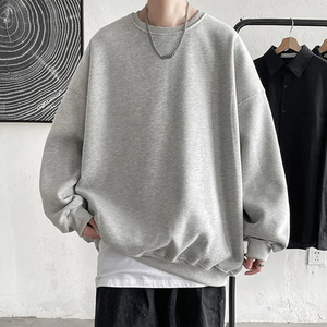 Sudadera con capucha de gran tamaño de algodón 100% de alta calidad, sudadera bordada personalizada de Color sólido para hombres, temporada de invierno - Product Image 3