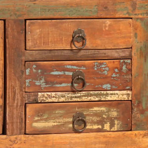 ตู้เก็บของไม้เนื้อแข็งแบบทำสีสไตล์วินเทจ - Product Image 4