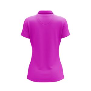 Direct Factory Sales High Quality Women's Polo Shirt Custom Slim Casual Spring Summer Printed Embroidered Logo Polyester Fabric - Product Image 4