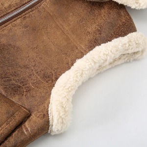 Gilets pour hommes à col montant, épaissis, vêtements de haute qualité, vestes en cuir, vestes chaudes en polaire pour hommes, vestes d'hiver - Product Image 4