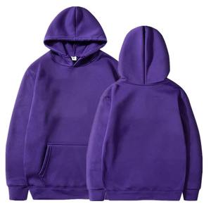 Nouveau sweat-shirt à capuche ample en molleton uni, couleur unie, hiver, motif personnalisable, logo, décontracté, manches longues, 100% coton, brodé - Product Image 3