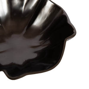 Bol décoratif en métal écologique de haute vente couleur de chocolat de forme irrégulière Unique pour la fête de stockage de collations de fruits indien - Product Image 3