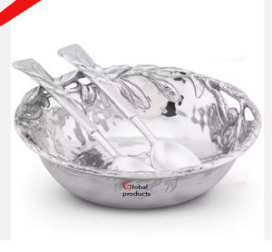 2025 vente chaude forme ronde en métal en aluminium bol de service pour hôtel restaurant et bar - Product Image 4