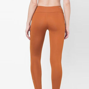 Dernière collection Leggings de yoga pour femmes en coton/fibre de bambou respirant à séchage rapide Taille élastique Poche invisible Toutes saisons - Product Image 4