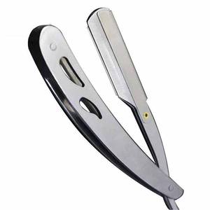 Maquinilla de afeitar de peluquero de borde recto de primera calidad, maquinillas de afeitar manuales, afeitadora de peluquero con mango de acero inoxidable con diseño personalizado - Product Image 6