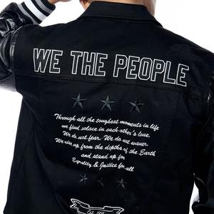 แจ็กเก็ตเบสบอลผ้าซาตินสำหรับผู้ชายเสื้อกีฬาแบบลำลองดีไซน์ใหม่ - Product Image 3