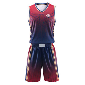 Maillot de basket-ball pour homme personnalisé Respirant 100% polyester Ensemble uniforme avec nom d'équipe personnalisé pour les fans - Product Image 1