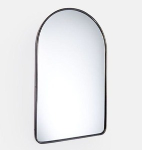 Cadre de miroir mural en métal noir Accent décoratif élégant pour chambre salon dressing décoration de la maison contemporaine - Product Image 5