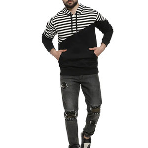 100% coton hommes sweats à capuche Hip Hop sweat à capuche Streetwear avec capuche cordon bouffant impression Logo personnalisé hommes pull sweat à capuche - Product Image 3