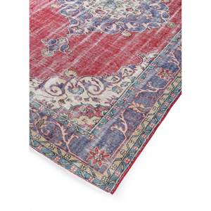 Alfombra de Lana Anudada a Mano de Gran Tamaño, Diseño de Medallón Rojo y Naranja, para Sala de Estar, Pasillo Rectangular, Modelo Pae-2362 - Product Image 2