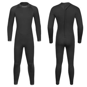 Traje de neopreno de 3MM con cremallera trasera para buceo y surf, traje completo, ropa de surf escolar para deportes acuáticos subacuáticos - Product Image 6