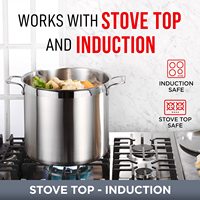 Vente en gros : Marmite de cuisson et de mijotage en acier inoxydable de 5,5 L, moderne et durable, pour cuisson vapeur et soupes