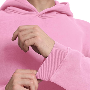 Sudaderas con capucha de algodón 100% de peso pesado personalizadas, Color rosa, desgastado, lavado ácido, diseño bordado, bolsillo económico - Product Image 6