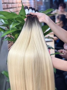 100% cabello virgen de Vietnam Real, color rubio, cabello virgen a granel, cabello humano vietnamita - Product Image 3