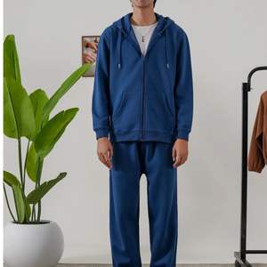 Ventes en gros de survêtements en coton de haute qualité pour hommes, ensemble sweat-shirt et jogging surdimensionné, sweat-shirt à capuche, OEM ODM - Product Image 4