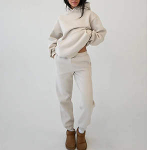 OEM Manufacturing Custom Women's <b>Fleece</b> Cotton Sweatshirts Blend <b>Oversized</b> Cozy Comfort Unisex Deep Hood <b>Hoodies</b> - Product Image 2