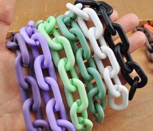 Tenture murale en chaîne de résine de qualité supérieure, maillon décoratif en acrylique fait main unique pour les intérieurs de maison élégants et modernes - Product Image 6