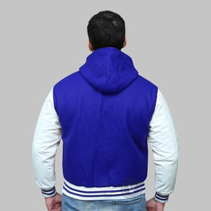 Veste universitaire classique pour homme, fabricant OEM, denim de haute qualité, col montant, respirante, hiver, couleur/logo/taille personnalisables - Product Image 2