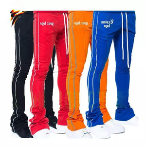 Nouveauté Pantalon de jogging pour homme en polyester à taille élastique Coupe régulière Empilé Pantalon de survêtement Imperméable Respirant Multi-poches - Product Image 1
