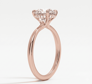 Anillo de Compromiso con Diamante de Corte Brillante Redondo, Clásico para Mujer, Diamantes Cultivados en Laboratorio - Product Image 3