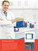 Analyseur d'hématologie automatique à 5 parties Zybio Z50 pour les petits laboratoires et les tests cliniques vétérinaires