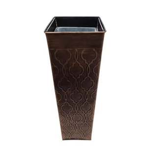 Jardinières extérieures de couleur marron de jardinière carrée en fer pour la décoration de maison et de jardin faite à la main personnalisée en vrac - Product Image 1