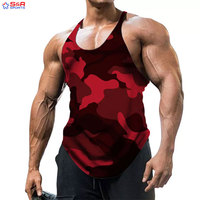 Débardeurs de sport respirants en coton et polyester pour hommes, personnalisables avec logo, vente en gros d'usine, pour la musculation et la course à pied