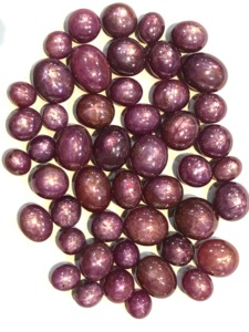 ผลออปติคอลปรับเทียบสายหกรังสีของอินเดียพลอยทับทิมดาวทับทิมธรรมชาติผ่านการรับรองคุณภาพสูง - Product Image 6