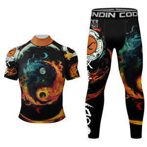 Nouveau rashguard vierge 2025, conception de logo personnalisée, UPF50, antibactérien, séchage rapide, spandex/nylon, vêtements de sport pour adultes - Product Image 4