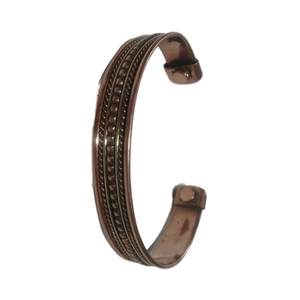 Style 1 <b>Copper</b> Fashion Cuff Bracelets with 2 Magnets - Product Image 1