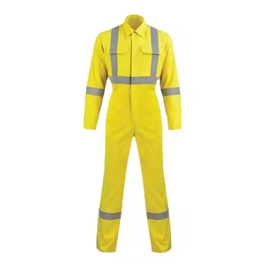 Veste imperméable réfléchissante de sécurité haute visibilité costume et pantalon combinaison de pluie de sécurité résistante à l'eau meilleure couleur Orange solide fluorescente - Product Image 5
