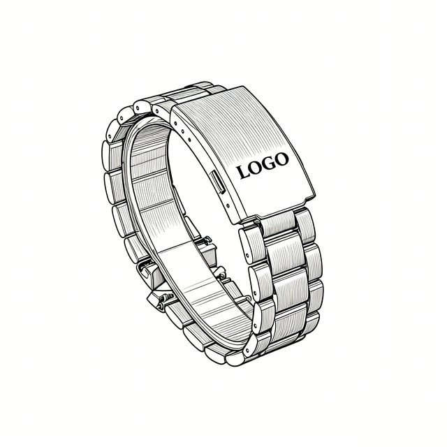 Luxury Custom Zinc Alloy Watch Band Breathable Design Diamond-Cut Chamfers High-End Watch Bracelet Case Integration Solution