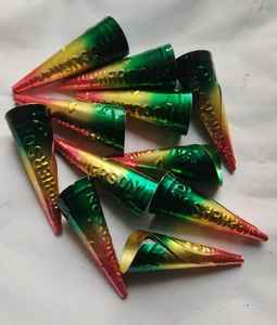 จี้ทรงกรวยทอง 14K ชุบทองเหลืองหลากสี ขนาด 2-2.75 นิ้ว ผลิตตามสั่ง ปรับแต่งได้ - Product Image 2